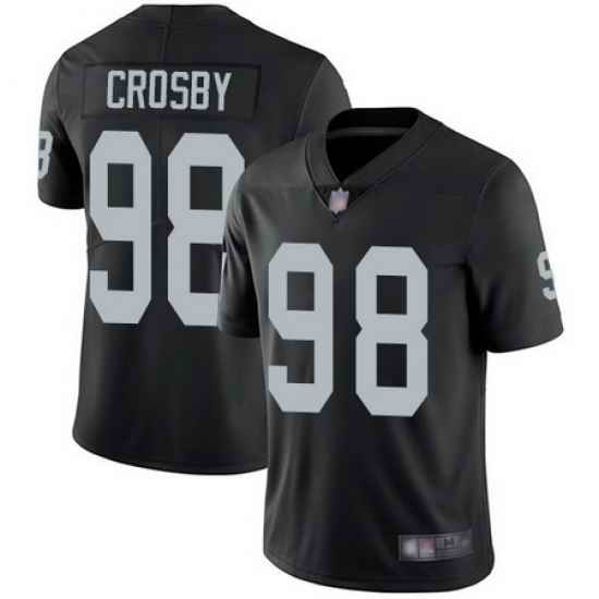 Raiders 98 Maxx Crosby Black Team Color Men Stitched Football Vapor Untouchable Limited Jersey